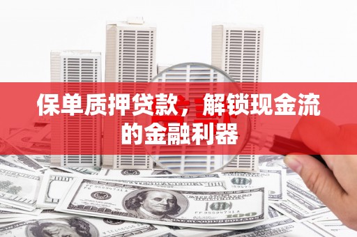 保亭保单质押贷款，解锁现金流的金融利器