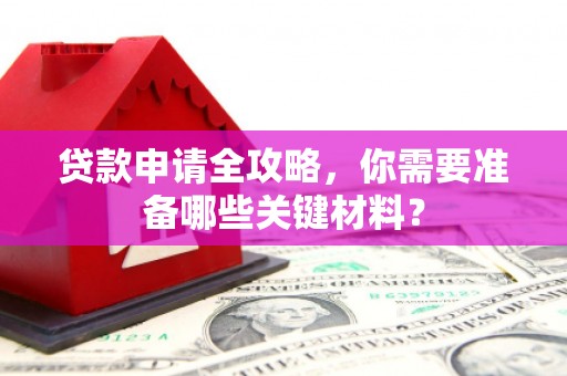保亭贷款申请全攻略，你需要准备哪些关键材料？