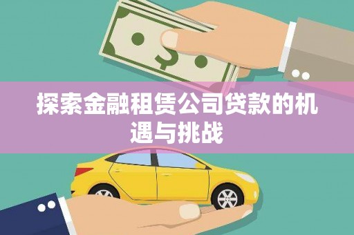 保亭探索金融租赁公司贷款的机遇与挑战