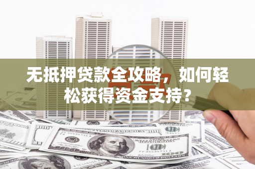 保亭无抵押贷款全攻略，如何轻松获得资金支持？