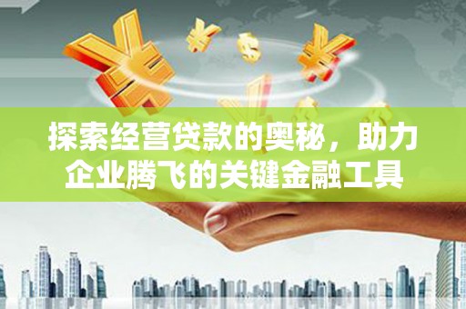 保亭探索经营贷款的奥秘，助力企业腾飞的关键金融工具