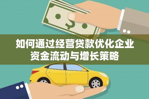 保亭如何通过经营贷款优化企业资金流动与增长策略