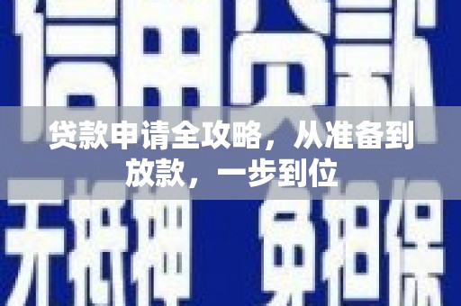 保亭贷款申请全攻略，从准备到放款，一步到位