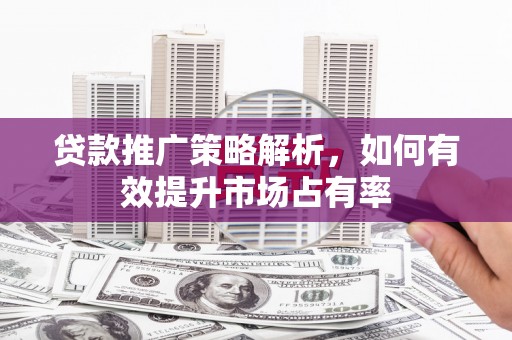 保亭贷款推广策略解析，如何有效提升市场占有率