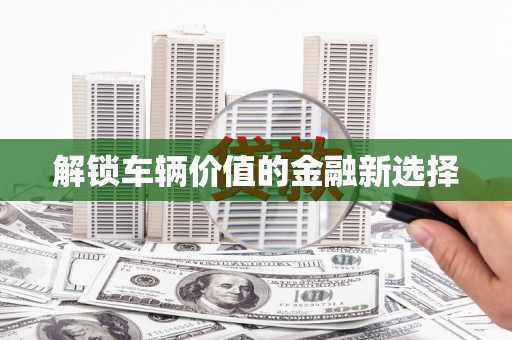 保亭解锁车辆价值的金融新选择
