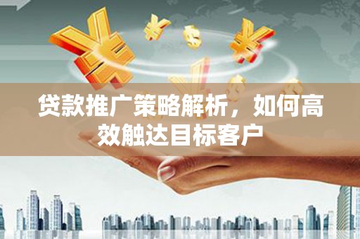 保亭贷款推广策略解析，如何高效触达目标客户