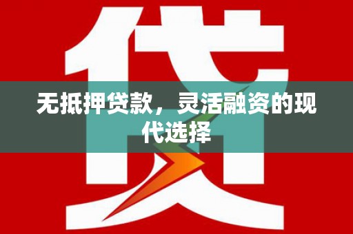 保亭无抵押贷款，灵活融资的现代选择