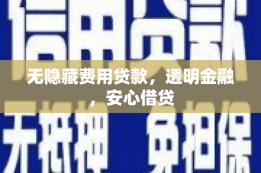 保亭无隐藏费用贷款，透明金融，安心借贷