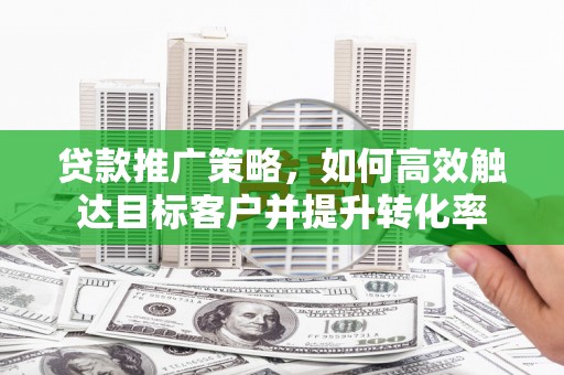 保亭贷款推广策略，如何高效触达目标客户并提升转化率