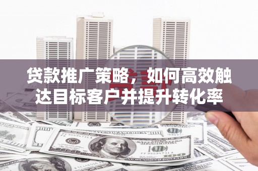 保亭贷款推广策略，如何高效触达目标客户并提升转化率
