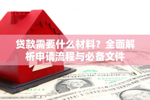 保亭贷款需要什么材料？全面解析申请流程与必备文件