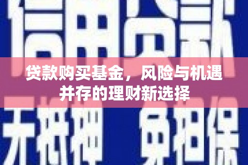 保亭贷款购买基金，风险与机遇并存的理财新选择