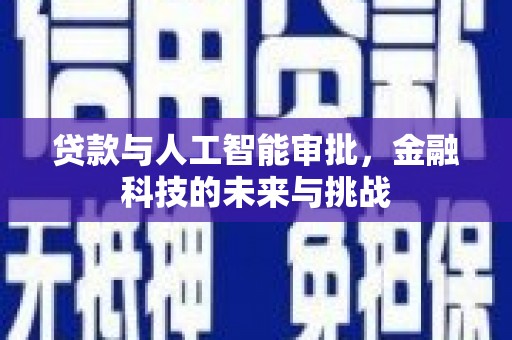 保亭贷款与人工智能审批，金融科技的未来与挑战