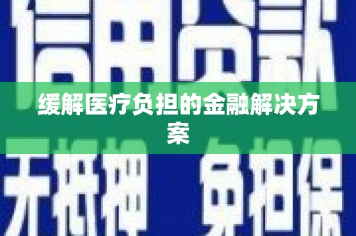 保亭缓解医疗负担的金融解决方案