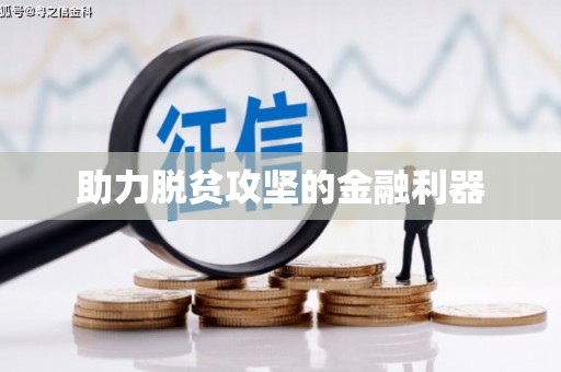 保亭助力脱贫攻坚的金融利器