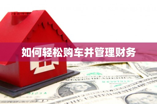 保亭如何轻松购车并管理财务
