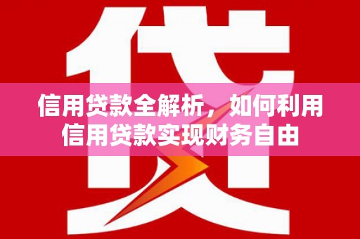 保亭信用贷款全解析，如何利用信用贷款实现财务自由