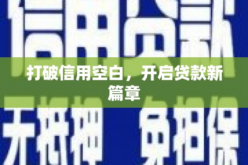 保亭打破信用空白，开启贷款新篇章